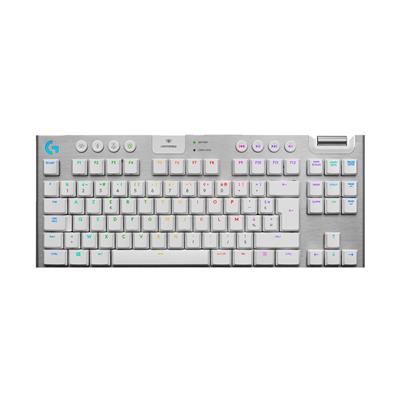 Teclado Mecanico Inalámbrico Logitech G915 RGB Lightspeed Blanco