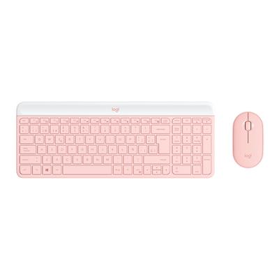 Combo Teclado Mouse Inalámbricos Logitech MK470 Slim Rose