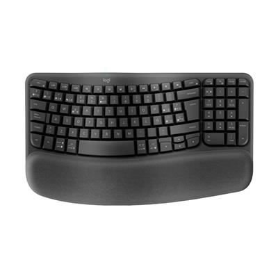 Teclado Inalámbrico Logitech Ergonómico Wave Keys Graphite