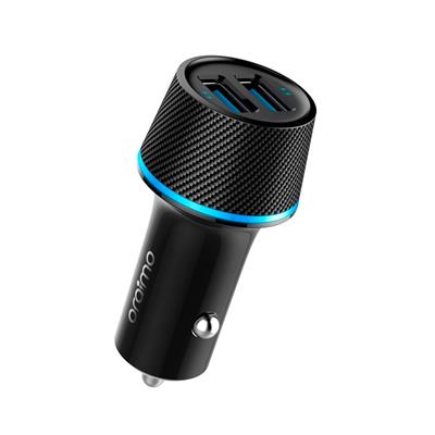 Cargador Auto Oraimo 2 USB + Cable Lightning & Mic