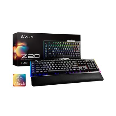 Teclado EVGA Z20 Gaming RGB Optical Mechanical (Linear Switch)